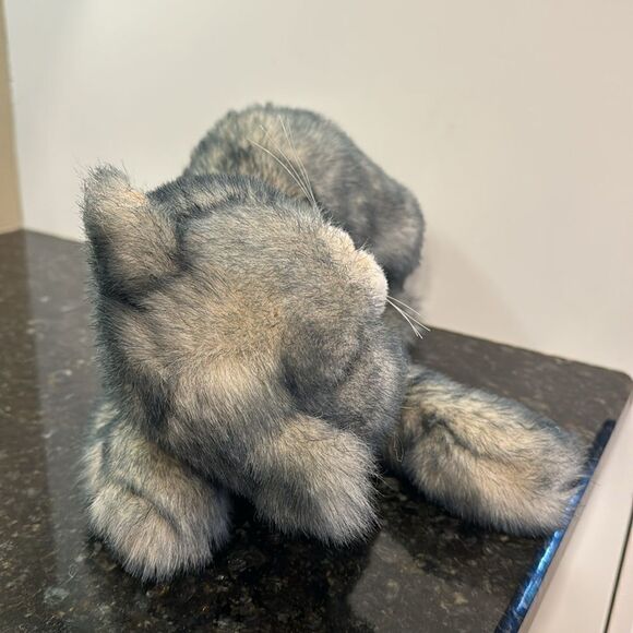 Grey cat/kitten with pink ears & nose. Size 17” - Picture 5 of 7